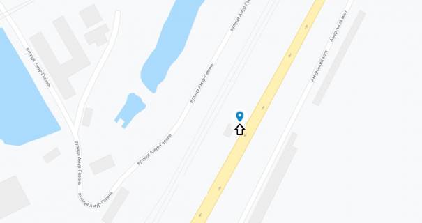 Билборд B в Днепр (Днепропетровск), 6х3  заїзд на Амурський міст з Лівого берега схема