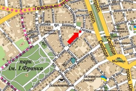Ситилайт A в Львове, 1.8x1.2  Січових Стрільців вул., 2 схема