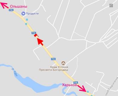 Билборд A в Солоницевке, 3x6  с. Солоницівка, біля Храму Успіння Пресвятої Богородиці, у бік Ольшан схема