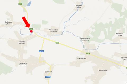 Билборд  в Ужгороде, 3x6  Траса Київ-Чоп, біля с. Чабанівка, в бік м. Мукачево схема