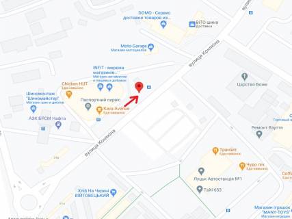 Билборд B в Луцке Конякіна вул., 30, зупинка "Автостанція №1" схема