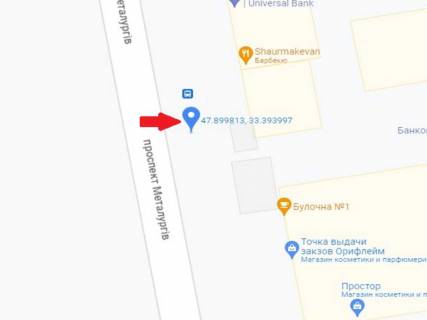 Ситилайт A в Кривом Роге, 1.8x1.2  Металургів пр., 26, біля ТРК схема