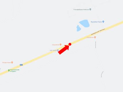 Билборд A в Киеве, 6x3  Броварський пр., роздільник, 200 м. за АЗС "Окко", в сторону Броварів схема