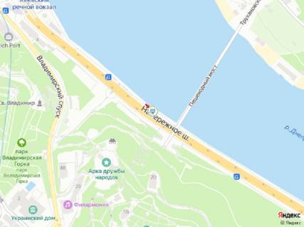 Скроллер B в Киеве Набережне шосе, 100м від Пішохідного моста, в сторону мосту Метро - 375385 схема