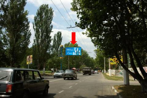 Билборд B в Херсоне, 3x6  Кулика вул. / Ушакова пр. (флажок) фото 1