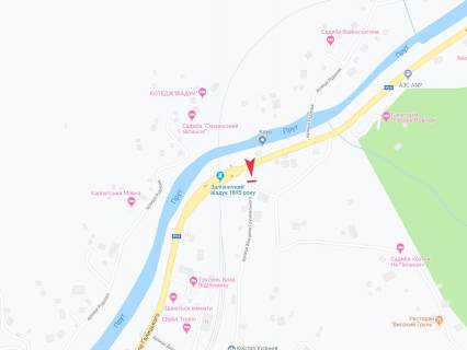 Билборд B в Ворохте, 3x6  смт Ворохта, Грушевського вул. схема