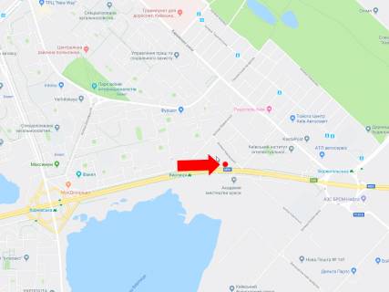 Билборд B в Киеве, 3x6  Бажана пр. - вул. Чернігівська, ст.м. "Вирлиця", навпроти АЗС "Glusco", в сторону Харківської пл., аеропорту Бориспіль схема