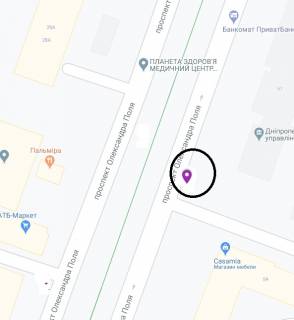 Скроллер A в Днепр (Днепропетровск) Поля пр. (колиш. Кірова пр.), 57 - 291485 схема