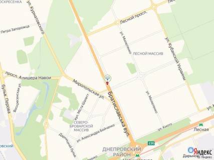 Бэклайт A в Киеве Братиславська вул., 26, ринок "Юність", в сторону Троєщини схема