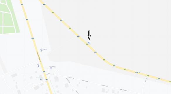Билборд B в Харькове просп. Аерокосмічний (Гагаріна). - Окружна дорога №2, в'їзд зі сторони Безлюдовки схема
