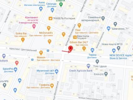 Сiтiлайт B у Миколаєві Центральний просп. (Леніна просп.)., 82 схема
