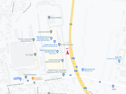 Billboard B in Kharkiv, 3x6  Окружна дорога - Новобаварський пр., (2), Харківавто, в місто scheme