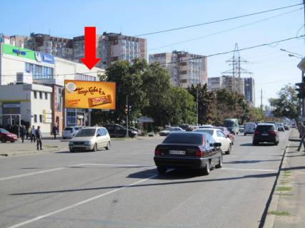 Билборд  в Одессе, 3x6  Люстдорфська дорога, 121А / Китобійна вул., з центру фото 1