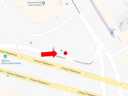 Сiтiлайт  у Києві, 1.8x1.2  Галицька площа (Перемоги пл.)., 2, біля Цирку, в сторону бул. Шевченка схема