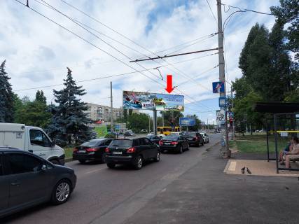 Билборд A в Одессе, 3x6  Небесної Сотні пр. (кол. Жукова пр.) 75 / Левітана вул., біля супермаркету "Копійка", роздільник, в центр, права фото 1