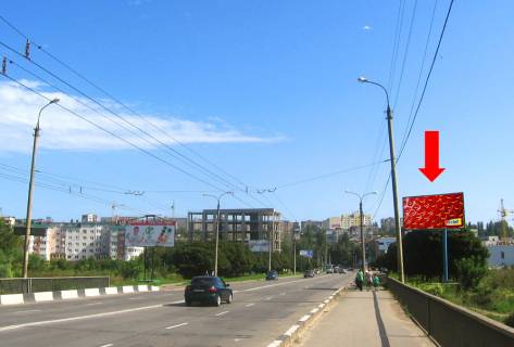Билборд A в Хмельницком, 3x6  Свободи вул., біля мосту фото 1