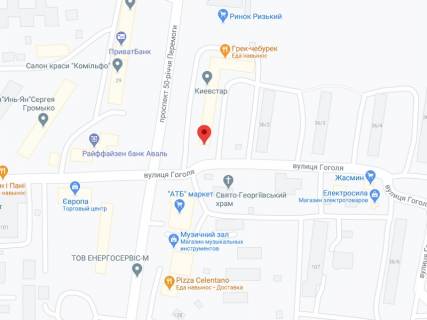 Білборд, Бігборд (Борд)  A у Мелітополі 50-річчя Перемоги пр., 36/1, аптека "Мед Сервіс", №Дн135, прайс за ролик 10 сек 1 вихід/5 хвилин, з 8:00-22:00. Розрахунок для інших параметрів трансляції уточнюйте у менеджера. схема