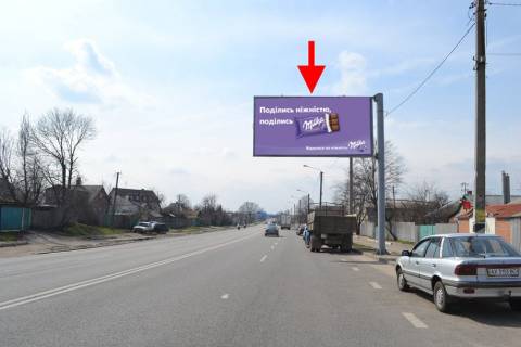 Билборд A в Песочине, 3x6  Полтавський шлях - с. Пісочин, Шевченко пров., з центру фото 1