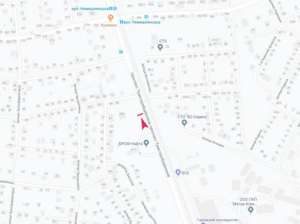 Билборд B в Харькове, 3x6  Тракторобудівників пр. - Танкова вул., 88, з центру схема