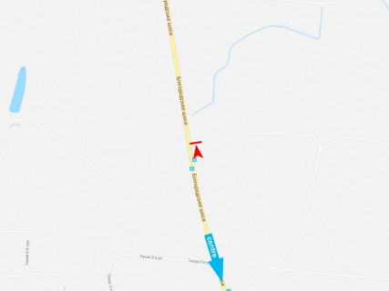 Билборд A в Харькове, 3x6  Харківське (кол. Білгородське) шосе, селище Дубовий Гай, з центру схема