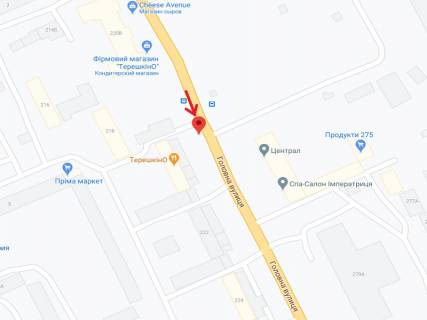 Билборд A в Черновцах Главная ул., 220 схема