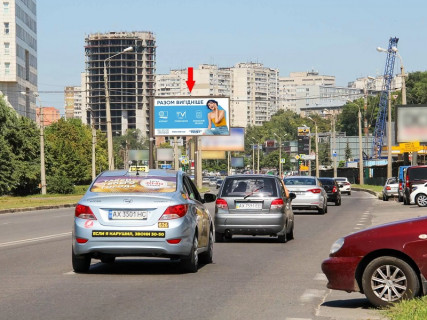 Билборд B в Харькове, 3x6  Клочківська вул. - Дергачівський пров., з центру фото 1