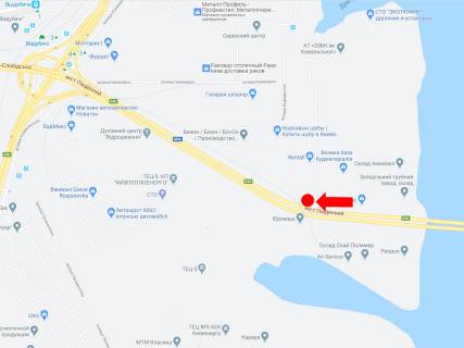 Призма  в Киеве, 3x6  Південний міст, в сторону центру - 446232 схема