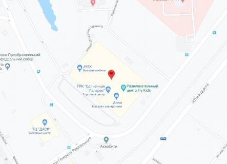 Видеоборд A у Кривому Розі 30-ти річчя Перемоги пл., 1, 1-й поверх на головному вході, ТЦ "Сонячна Галерея", відеостойка, прайс за ролик 10 сек, 144 виходу з 8:00 до 22:00. Розрахунок інших параметрів уточнюйте у менеджера. - 292409 схема