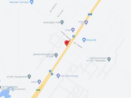 Билборд A в Днепр (Днепропетровск), 6х3  Автошлях Дніпро - Кривий Ріг (М-30), Криворізьке шосе - вул. Гербина, поруч з АЗС АВІАС, ОККО, АМІК, виїзд з м. Дніпро схема