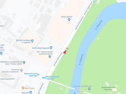 Билборд A в Харькове, 3x6  Шевченка вул., навпроти буд. 327, з центру схема