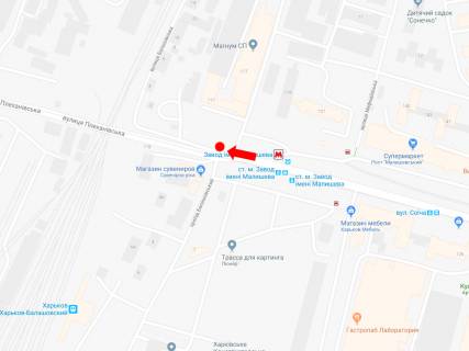 Призматрон, Призма  у Харкові, 3x6  Георгія Тарасенка (Плеханівська) вул. - Вузлова вул. (Балашовська), біля ст. м. Заводська (Завод імені Малишева), супермаркетів Рост, Comfy, в центр - 448830 схема