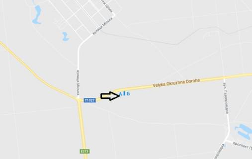 Билборд A в Киеве Велика кільцева дорога, 850 м від зупинки "КПП" ДАІ "", в сторону м. Вишгород схема
