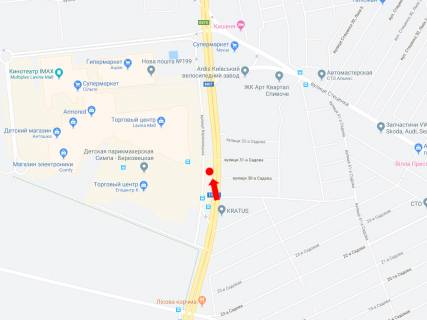 Билборд B в Киеве, 3x6  Паладіна пр., біля ТРЦ "Лавина молл", супермаркетів "Ашан," Епіцентр ", роздільник, в сторону вул. Стеценка схема