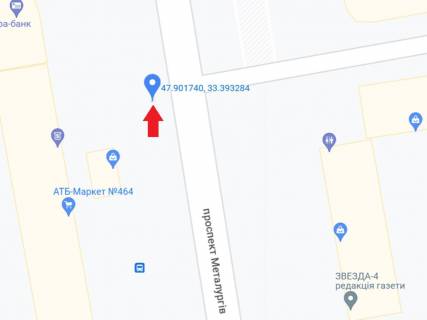 Ситилайт A в Кривом Роге, 1.8x1.2  Металургів пр., 21/1, зупинка схема