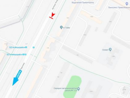 Білборд, Бігборд (Борд)  B у Харкові, 3x6  Павлова вул., 148, в центр схема
