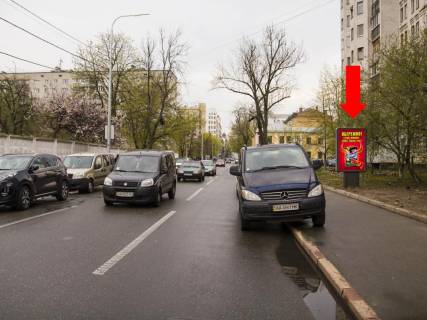 Ситилайт  в Киеве, 1.8x1.2  Межигірська вул, 43 - вул. Оболонська, в сторону Нижнього валу фото 1