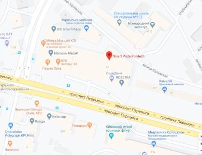 Видеоборд A в Киеве просп. Берестейський (Перемоги)., 24, 5 екранів, ТЦ Smart Plaza. Прайс за трансляцію ролика 10сек, 1 вихід в 5 хвилин, c 07:00 до 23:00. Розрахунки для інших параметрів розміщення уточнюйте у менеджера - 291087 схема