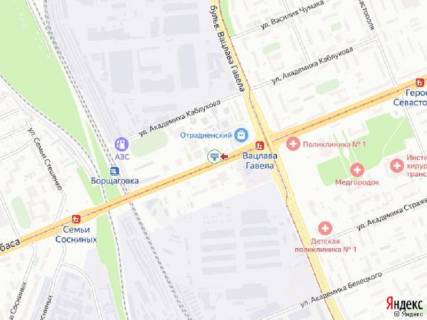Призма A в Киеве Гузара пр. (колиш. Комарова), 42, в сторону просп. Леся Курбаса (50-річчя Жовтня) - 322740 схема