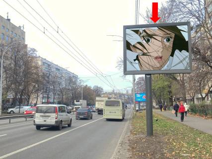 Видеоборд A в Киеве, 2.3x3.14  Чоколівський бул., 18, в сторону ст. м. "Шулявська" - 474658 фото 1