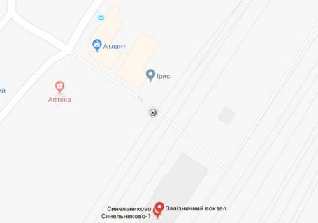 Билборд A в Синельниково Виконкомівська вул., 66, залізн. вокзал схема