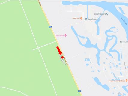 Билборд A в Козине, 3x6  Столичне шосе вул., біля зупинки "Пансіонат" Сокіл ", в сторону з Києва схема