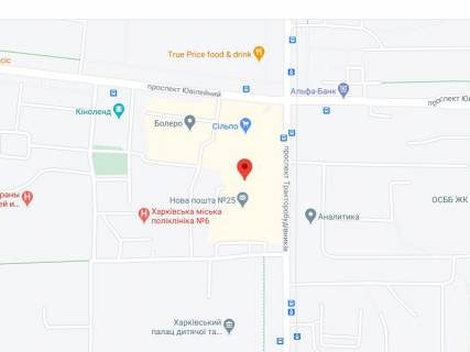 Видеоборд A в Харькове Тракторостроителей пр., 59/56, аптека "Мед Сервис", №Х056, прайс за ролик 10 сек 1 виход/5 минут, с 8:00-22:00. Расчет для других параметров трансляции уточняйте у менеджера. - 301578 схема