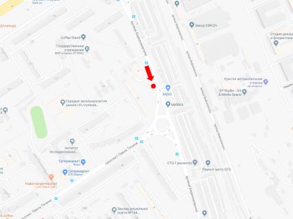 Билборд  в Киеве, 3x6  Березняківська вул., 8а, в сторону Дніпровської набережної схема