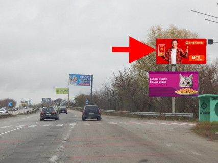 Билборд A в Песочине, 3x6  с. Пісочин, поврот на Єлисенівку, в'їзд в місто, верхній фото 1