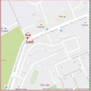 Билборд A в Херсоне 200-річчя Херсона пр. - Кедровського вул. (колиш. Будьонного вул.) схема