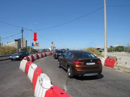 Билборд  в Киеве, 3x6  Бандери пр., 16Б - вул. Богатирська, міст, заїзд з просп. Степана Бандери (Московський) в бік Оболоні фото 1