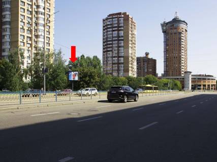 Бэклайт  в Киеве, 2.3x3.14  Українки бул., 21А - 21, в сторону Миколи Міхновського бульвар (Дружби Народів бульвар) фото 1