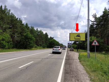 Билборд  в Киеве, 3x6  Столичне шосе - вул. Монашенська, 500 м до санаторію "Жовтень", з Києва фото 1
