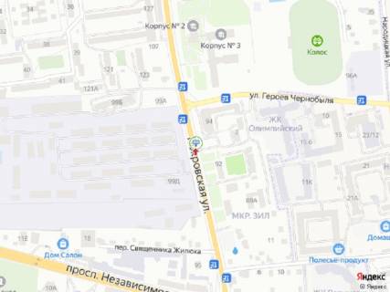 Призма A в Житомире Покровська (Щорса) вул., 94, з міста - 399558 схема