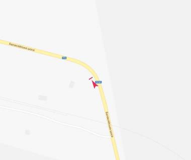 Билборд B в Слобожанском, 3x6  Слобожанське,Балакліївське шосе - виїзд перед переїздом схема